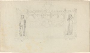 Progetto per il Monumento Simcoe, Cattedrale di Exeter da John Flaxman