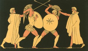 Ettore e Aiace separati dagli araldi da John Flaxman