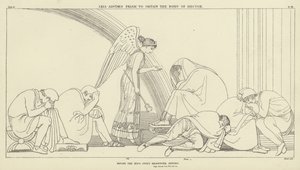 Iride consiglia Priamo di ottenere il corpo di Ettore da John Flaxman