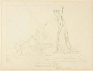 Giunone comanda il tramonto del sole da John Flaxman