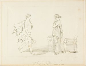 Mercurio e Calipso da John Flaxman