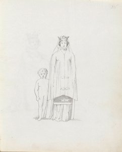 Mrs Siddons come Constance con bambino da John Flaxman