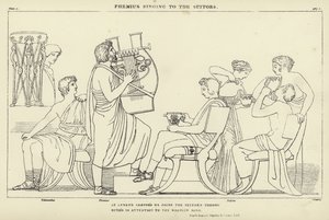 Femio che canta ai pretendenti da John Flaxman