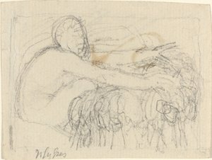 Figura seduta con braccia distese da John Flaxman