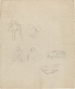 Foglio di studi di figure da John Flaxman