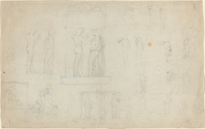 Foglio di Schizzi [recto e verso] da John Flaxman