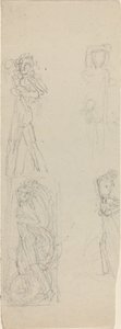 Foglio di studi [recto e verso] da John Flaxman