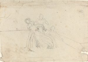 Foglio di studi [recto e verso] da John Flaxman