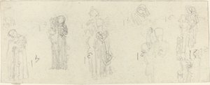 Foglio di studi [recto e verso] da John Flaxman
