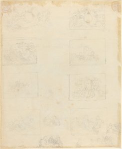 Foglio di Studi [recto e verso] da John Flaxman