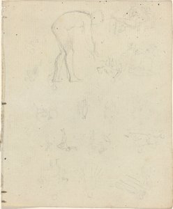 Foglio di studi [recto e verso]
