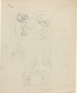 Foglio di Studi [recto e verso] da John Flaxman