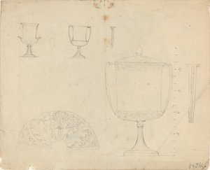 Foglio di studi [recto e verso] da John Flaxman