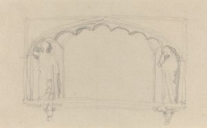 Schizzo per un Monumento Gotico (il Monumento Simcoe?) da John Flaxman