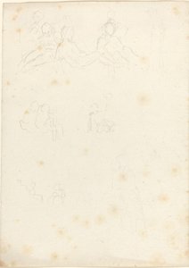 Studi di figure sedute e reclinate da John Flaxman