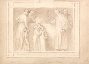 Studio per un monumento al reverendo John Clowes da John Flaxman