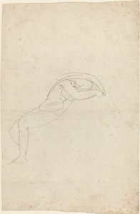 Studio di una figura semi-reclinata da John Flaxman