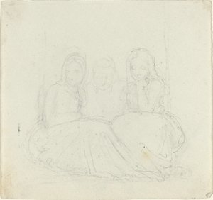 Tre figure femminili sedute da John Flaxman