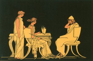 Ulisse alla tavola di Circe da John Flaxman