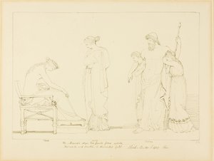 Vulcano e Teti da John Flaxman