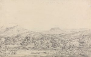 Vista generale del Tempio di Apollo Epicurio a Bassai, Figalea da John Foster