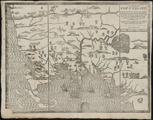 La mappa del New England Da: William Hubbard