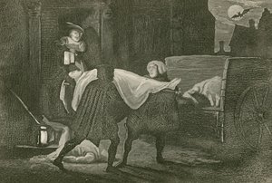 Il Corpo di Amabel portato al Carro dei Morti da John Franklin
