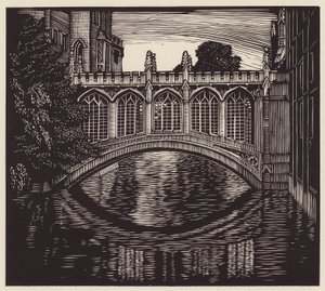 Cambridge: "Il ponte dei sospiri" (xilografia) da John Frederick Greenwood