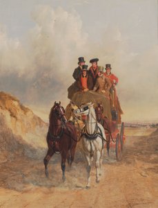 La carrozza postale reale sulla strada da John Frederick Herring