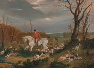 La caccia nel Suffolk: andando a coprire vicino a Herringswell da John Frederick Herring