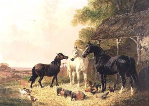 Il cortile della fattoria da John Frederick Herring Jnr