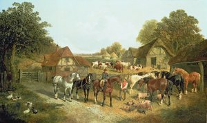 Una fattoria inglese da John Frederick Herring Senior