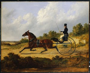 "Confidence", disegnando un calesse guidato da un groom, 1842 da John Frederick Herring Senior
