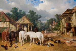 Il cortile della fattoria da John Frederick Herring Senior