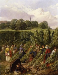 I raccoglitori di luppolo da John Frederick Herring Senior