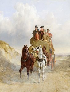La carrozza della posta reale sulla strada, 1841