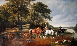 Il carro del legname da John Frederick Herring Senior