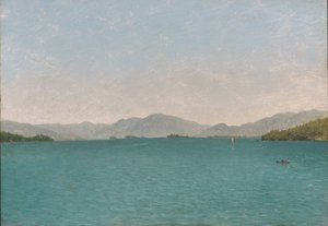 Lago George, studio libero da John Frederick Kensett