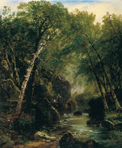 Pescatore di trote da John Frederick Kensett