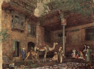 Cortile della Casa del Pittore, Il Cairo da John Frederick Lewis