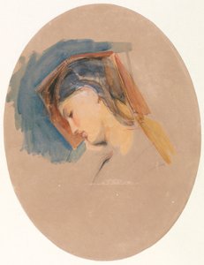 Testa di una giovane donna