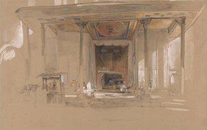 Ingresso principale della Grande Moschea (Ulu cami) di Bursa, Turchia, da John Frederick Lewis