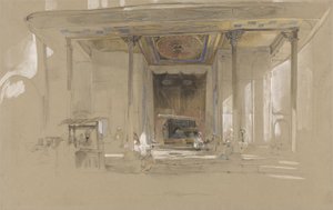 Ingresso principale della Grande Moschea (Ulucami) Bursa, Turchia, c.1840