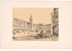 Schizzi di un viaggio in Spagna: Plaza de San Francisco, a Siviglia