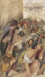 Studio per la proclamazione di Don Carlos, c.1834-28 da John Frederick Lewis