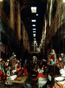 Il bazar Bezestein di El Khan Khallil, Il Cairo da John Frederick Lewis