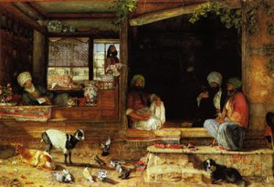 Il negozio di kibab, Scutari, Asia minore da John Frederick Lewis