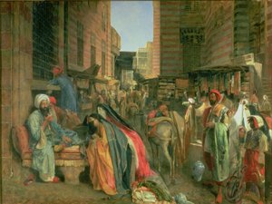 La strada e la moschea di Ghooreyah, Il Cairo da John Frederick Lewis