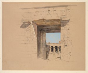 Il tempio di Edfu: La porta del pilone