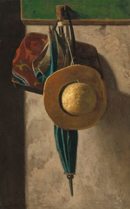 Cappello di Paglia, Borsa e Ombrello, c.1900